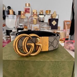 Gucci Reversible Black Leather Belt